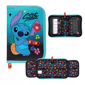 PIORNIK 1ZAM 2KLAP STITCH MINT ALOHA FOL