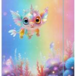 TECZKA Z GUMKĄ A4 350g Aqua Cuties Candy.