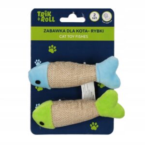 ZAB DLA KOTA RYBKA 2SZT 10CM 11X15X3 TRIK B/C 48